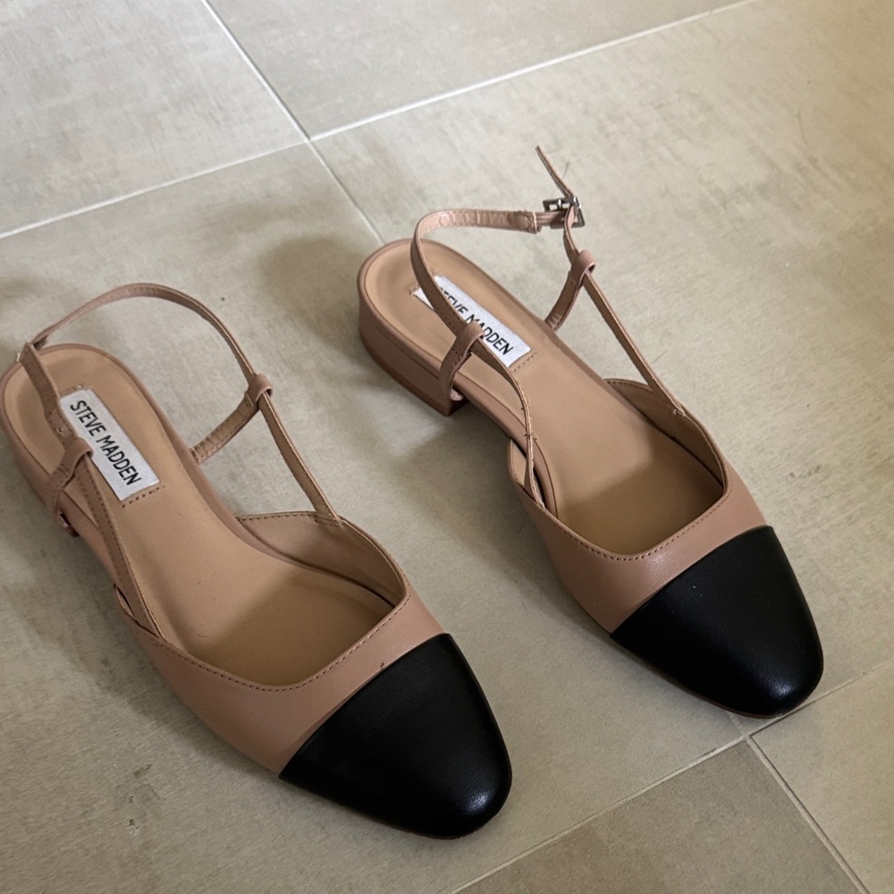 Steve Madden Women's Black and Brown Flats